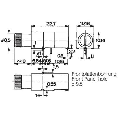 Mentor 1906.1031 1906.1031 Zekeringhouder Geschikt voor Buiszekering 5 x 20 mm 6.3 A 1 stuk(s)