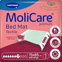 Molicare Premium Bed Mat Text. 7 Drops 85x90cm - thumbnail