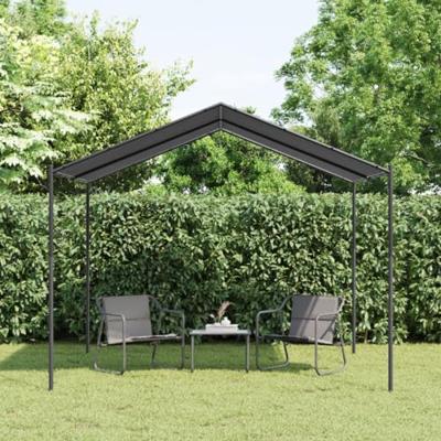 VidaXL Tuinpaviljoen 3x3 m staal en stof antracietkleurig VidaXL Tuinpaviljoen 3x3 m staal en stof antracietkleurig