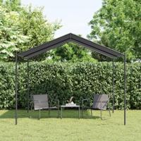 VidaXL Tuinpaviljoen 3x3 m staal en stof antracietkleurig - thumbnail