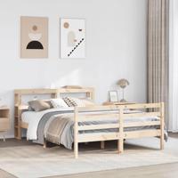 Bedframe zonder matras massief grenenhout 120x190 cm - thumbnail