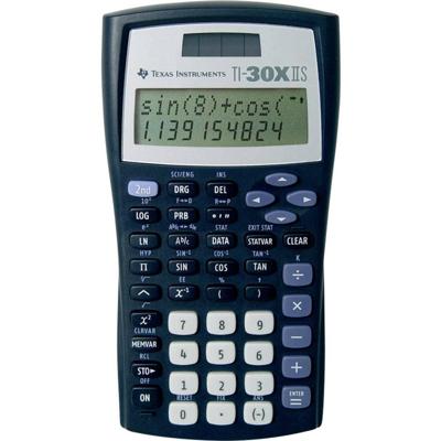 Texas Instruments TI 30 X II S Zakrekenmachine Zwart werkt op batterijen, werkt op zonne-energie (b x h x d) 172 x 31 x 247 mm