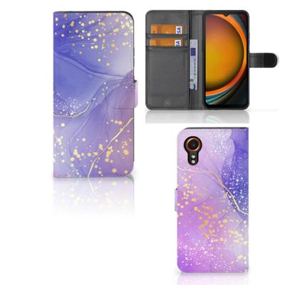 Hoesje voor Samsung Galaxy Xcover 7 Watercolor Paars Hoesje voor Samsung Galaxy Xcover 7 Watercolor Paars