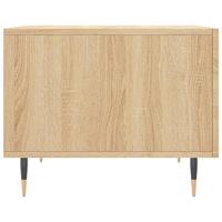 Salontafels 2 st 50x50x40 cm bewerkt hout sonoma eikenkleurig - thumbnail