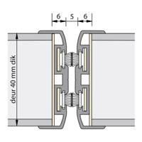 Alprokon Ferno-Tec uitvoering 311 - aanslag/wissel/pendelprofiel - brandwerend 2400mm - thumbnail