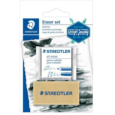 Staedtler gum, kneedgum en speciale gum, blister van 2 stuks