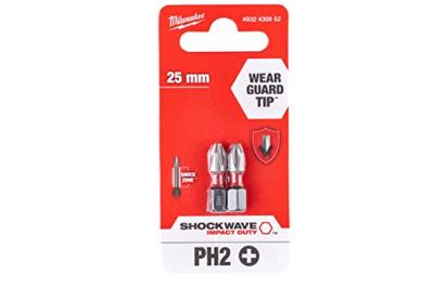 Milwaukee Accessoires Shockwave Gen II PH2 25mm 2stuks - 4932430852