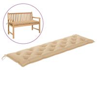 VidaXL Tuinbankkussen 180x50x7 cm oxford stof beige - thumbnail