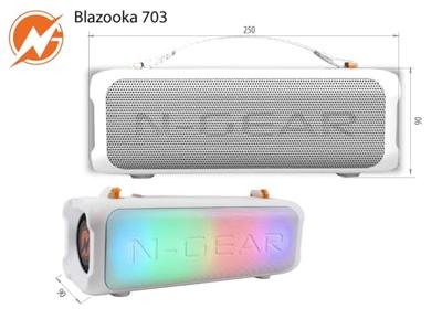N-Gear Blazooka 703W - Draagbare Bluetooth Speaker - Met Microfoon & Verlichting - Wit N-Gear Blazooka 703W - Draagbare Bluetooth Speaker - Met Microfoon & Verlichting - Wit