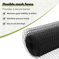 VidaXL Afrasteringspaal grijs 25 x 0,8 m (13 mm gaas) staal en pvc - thumbnail