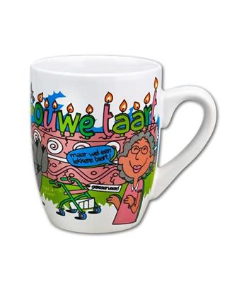 Cartoonmok ouwe taart