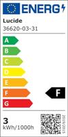 Lucide STIRLING - Oplaadbare Bureaulamp - Accu/Batterij - LED 3 StepDim - 1x3W 2700K - Wit - thumbnail