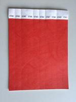 Toegangsbandjes kleur rood 100 stuks - thumbnail