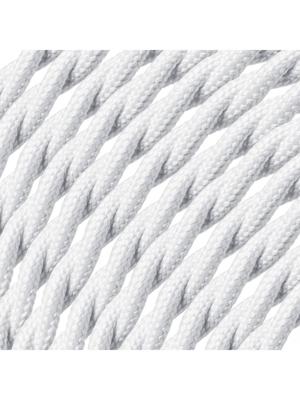 Light depot - Strijkijzersnoer 3-aderig gedraaid - per meter - wit - Outlet