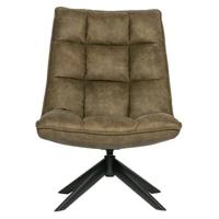 WOOOD Jouke fauteuil leerlook Groen - thumbnail