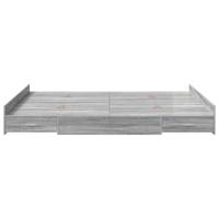 Opbergbedframe met lade Grijs sonoma 135 x 190 cm Bewerkt hout - thumbnail