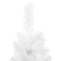 VidaXL Kunstkerstboom half met standaard smal 120 cm wit - thumbnail
