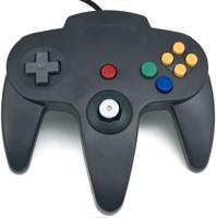 Nintendo 64 Controller Zwart (Teknogame) - thumbnail