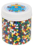 Hama strijkkralen in potje primair mix (66), 3000st. - thumbnail