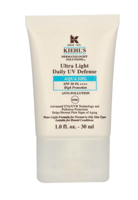 Kiehls - Kiehl's D.S. Ultra Light Daily UV Defense Aqua Gel SPF50 30 ml Zonbescherming