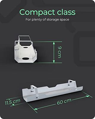ICY BOX IB-EWA100W-CM Kabelgoot Staal Wit (b x h x d) 125 x 90 x 610 mm 1 stuk(s)