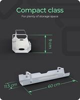 ICY BOX IB-EWA100W-CM Kabelgoot Staal Wit (b x h x d) 125 x 90 x 610 mm 1 stuk(s) - thumbnail