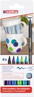 Edding brushpen Porcelein Cool, assortiment, set van 6 - thumbnail