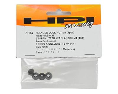 HPI - Flange lock nut m4 (4 pcs) (Z684)