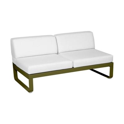 Fermob Bellevie 2-zitsmodule loungebank Pesto - Off-White