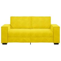 Tweezitsbank 180x78x84 cm fluweel geel - thumbnail