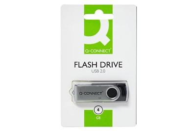 Q-CONNECT USB stick 2.0, zwart, 4 GB