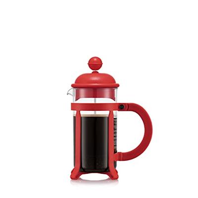 French Press Koffiezetapparaat - BODUM - Java - Kunststof frame en deksel - 3 kopjes - 0,35 l - Rood