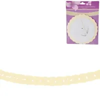 Slinger rond papier geel 3 m | 24 stuks - thumbnail