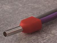 Quadrios 22C435 Dubbele adereindhulzen 1 mm² Deels geïsoleerd Rood 1 set(s) - thumbnail