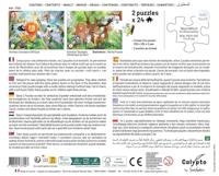 2 Puzzels - SENTOSFEER - 24 stukjes - Wilde dieren - Observatie - Geheugen - Logica - Vanaf 3 jaar - thumbnail
