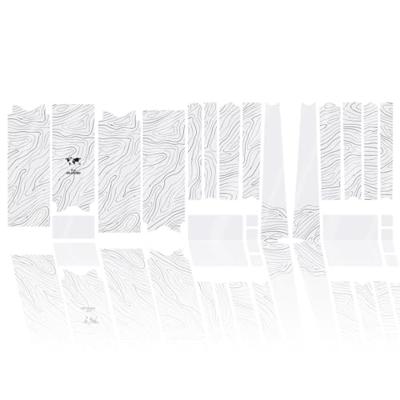 Unleazhed unscratch - gravelbike frame protection film bpg01 topolines black