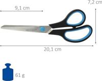 Westcott schaar Softgrip 20,4 cm, asymmetrische ogen, blauw/zwart - thumbnail