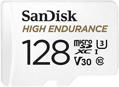 SanDisk High Endurance Monitoring microSDXC-kaart 128 GB Class 10, UHS-I, UHS-Class 3, v30 Video Speed Class Incl. SD-adapter