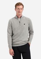 No- Excess Pullover Half Zip 2 Coloured Melange Trui Grey Melange - thumbnail