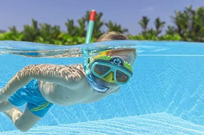 Bestway Set Masker en Buis Volwassene Purge Klep Gemengde Kleur +14 Jaar Strand en Zwembad 24053