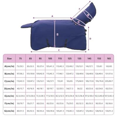 VidaXL Paardendeken donkergroen en zwart 95 cm polyester