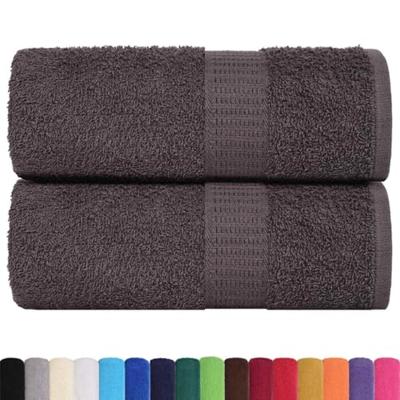 Washandjes 2 st 15x21 cm 360 g/m 100% katoen antracietkleurig