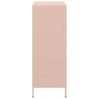 Hoge kast 39x35x103,5 cm staal zwart - thumbnail