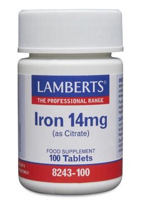Lamberts IJzer Citraat 14mg Tabletten Lamberts IJzer Citraat 14mg Tabletten
