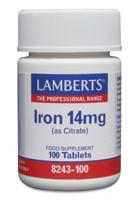 Lamberts IJzer Citraat 14mg Tabletten - thumbnail