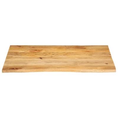 Tafelblad met natuurlijke rand 90x80x3,8 cm massief mangohout