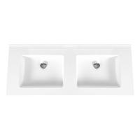 Wastafel Boss & Wessing Zonder Kraangaten 45.5x154 cm Solid Surface Wit Boss & Wessing - thumbnail