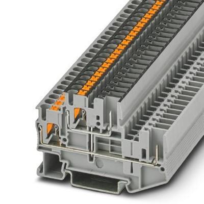 Phoenix Contact 3210907 Klem 2-etages 5.2 mm Snelaansluiting Grijs 50 stuk(s)