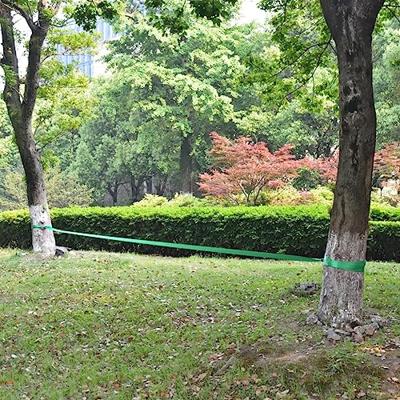 VidaXL Slackline 15 m x 50 mm 150 kg groen VidaXL Slackline 15 m x 50 mm 150 kg groen