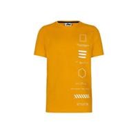 Shoeby Jill & Mitch T-shirt Liam met printopdruk geel/wit - thumbnail